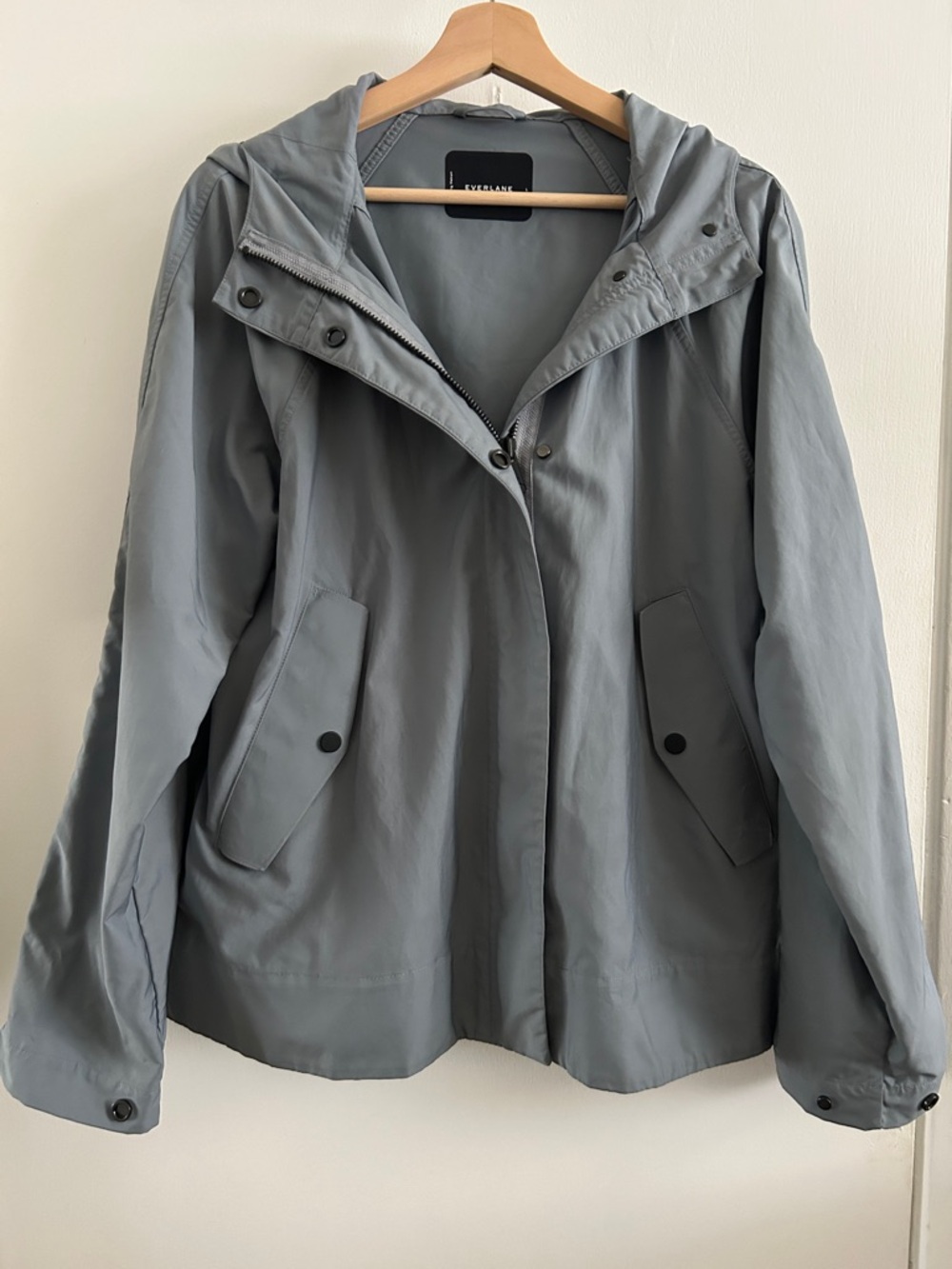 Everlane Cropped City Anorak in Pale Sage - Women’s L